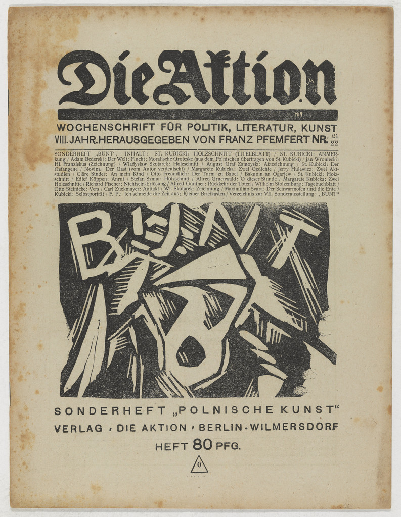 Die Aktion, vol. 8, no. 21/22