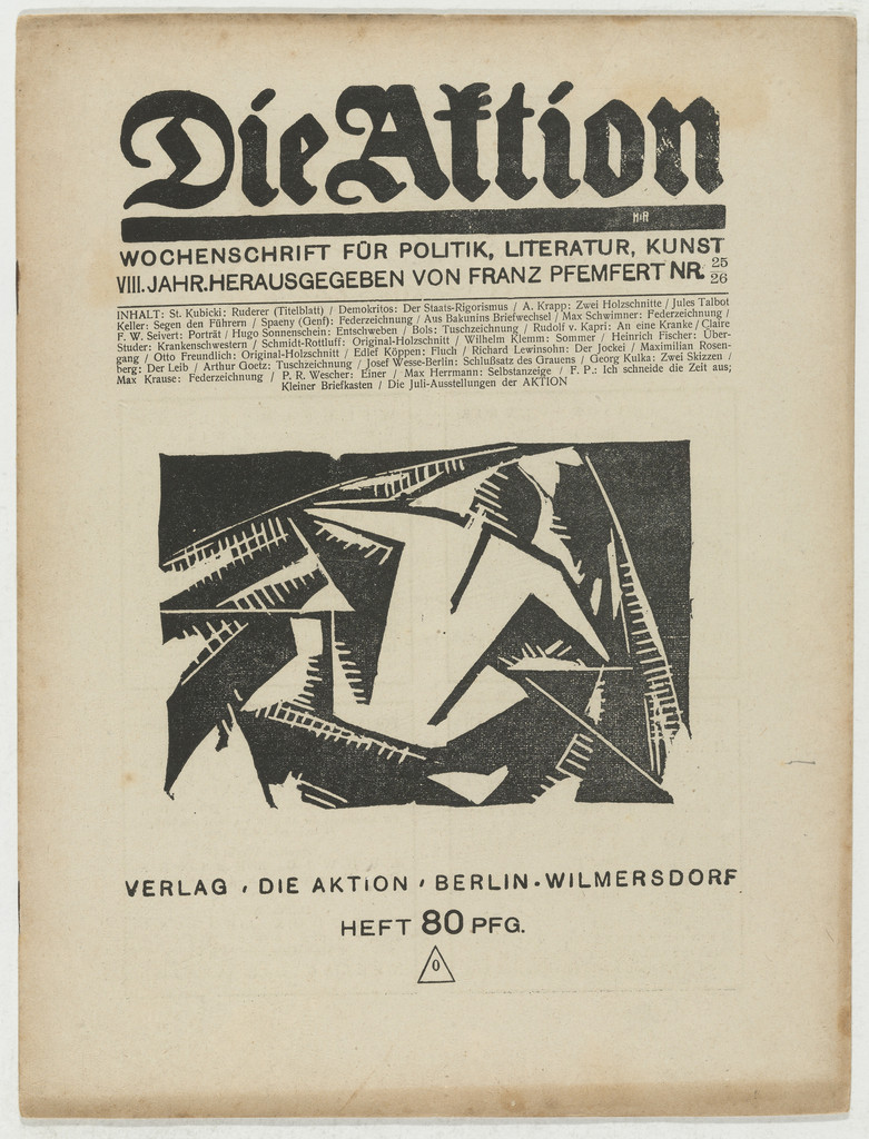 Die Aktion, vol. 8, no. 25/26