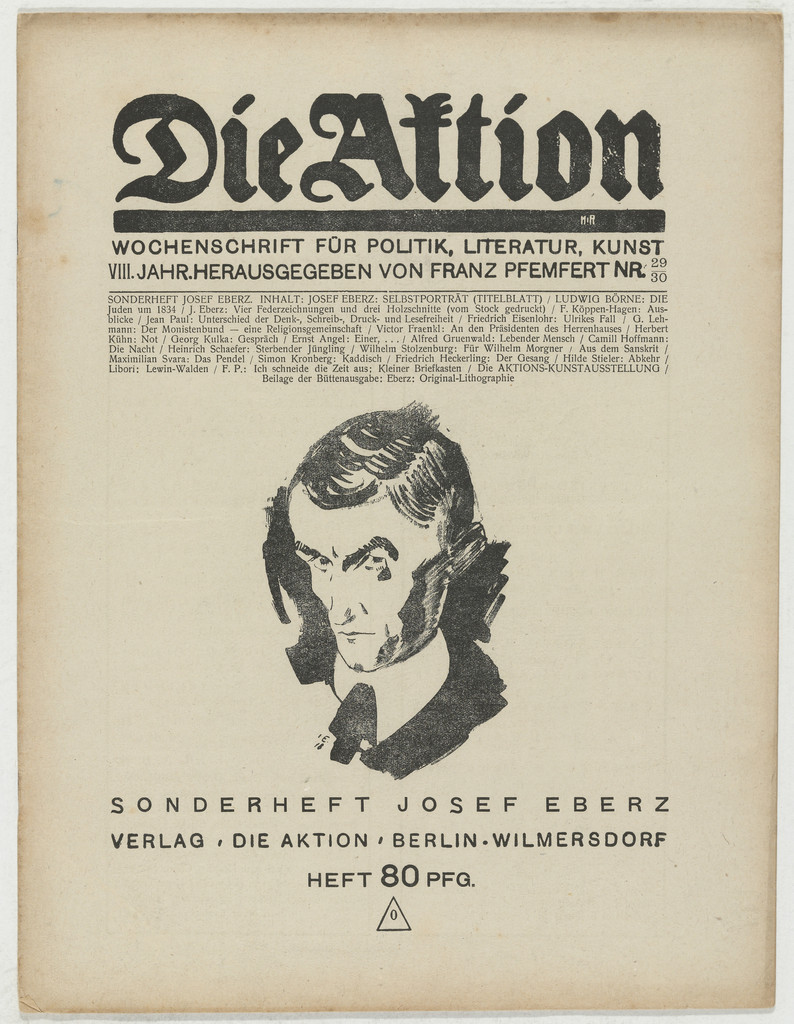 Die Aktion, vol. 8, no. 29/30