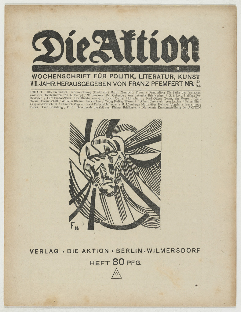 Die Aktion, vol. 8, no. 33/34