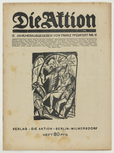 Die Aktion, vol. 9, no. 19