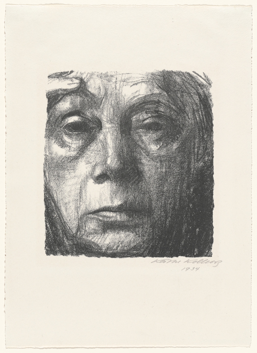 Käthe Kollwitz. Self-Portrait (Selbstbildnis). 1934