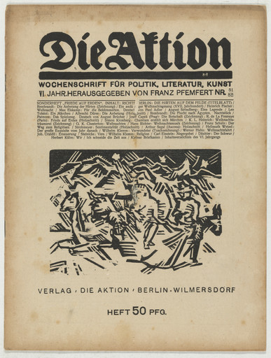 Die Aktion, vol. 6, no. 51/52