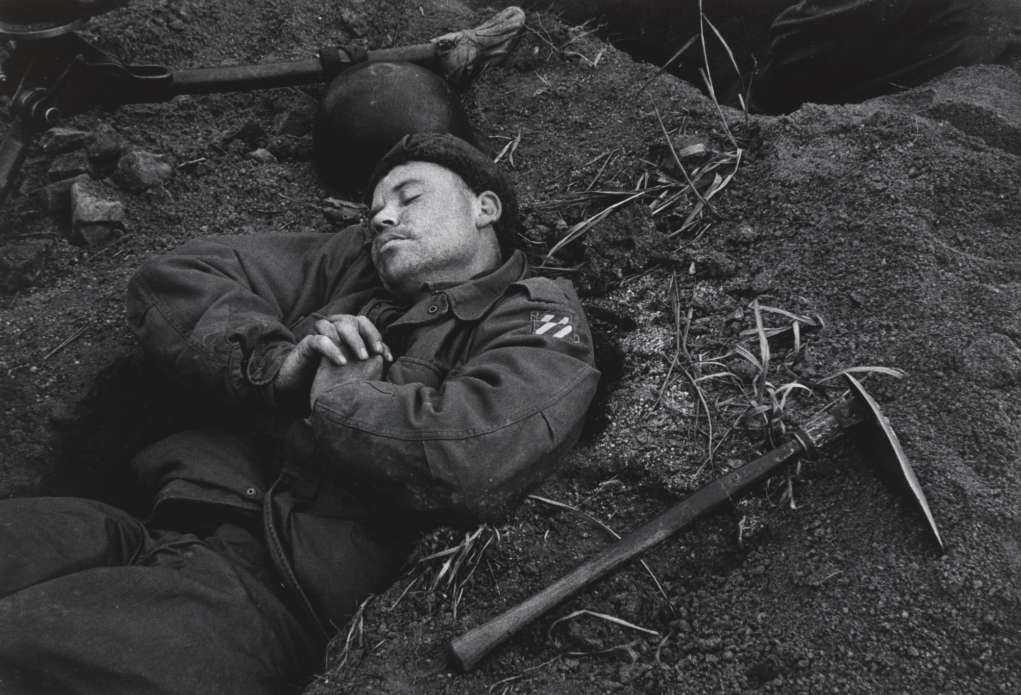 Dave Heath. Foxhole, Korea. 1953