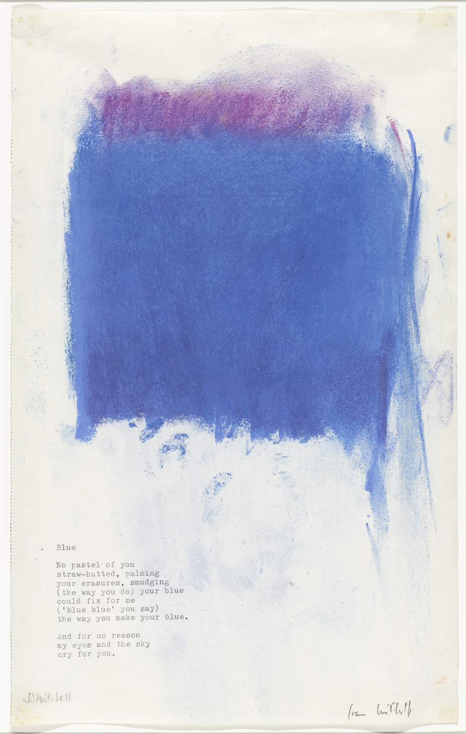 Joan Mitchell. Untitled (Blue). 1975