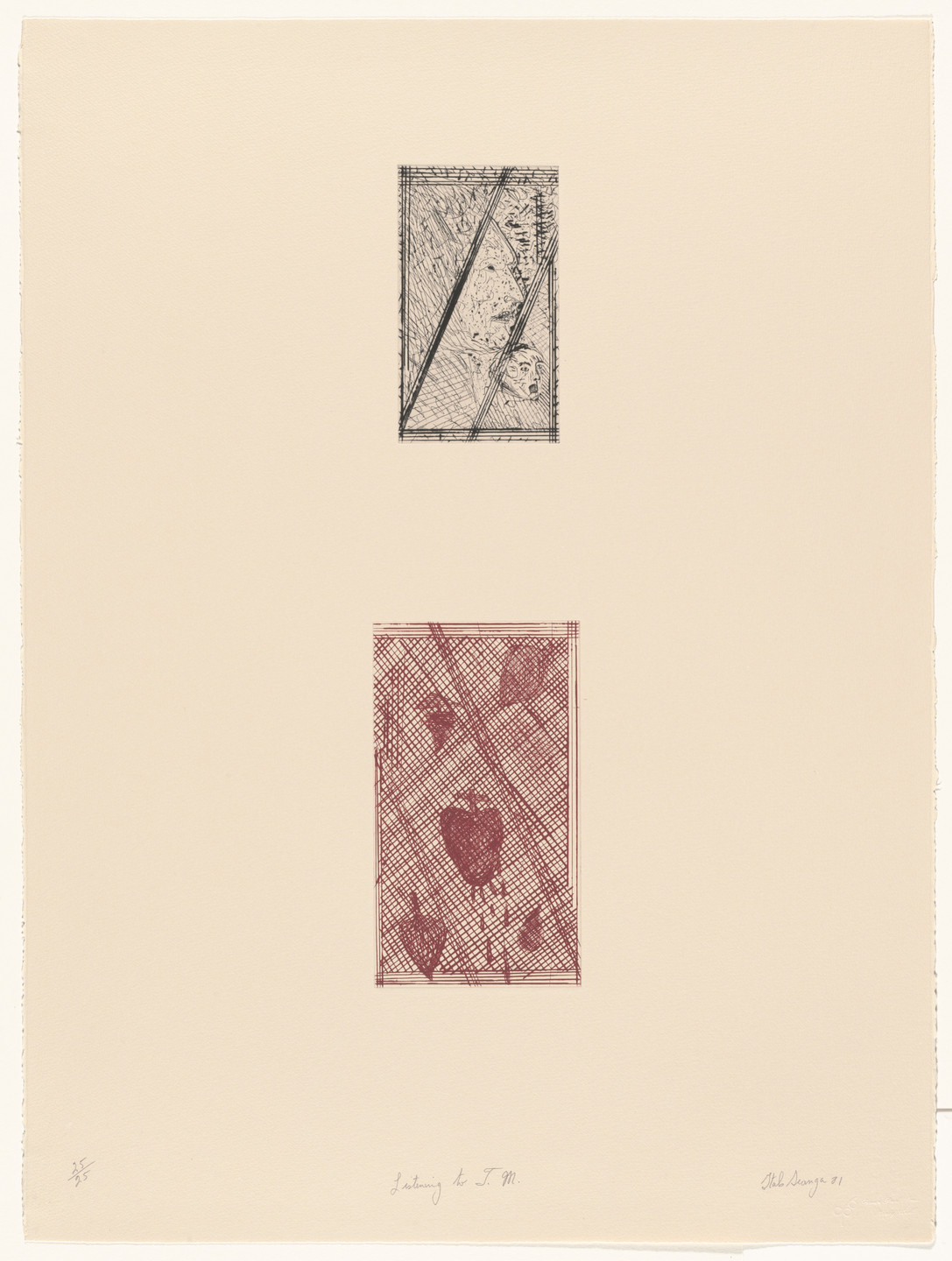 Italo Scanga. Listening to T.M.. 1981