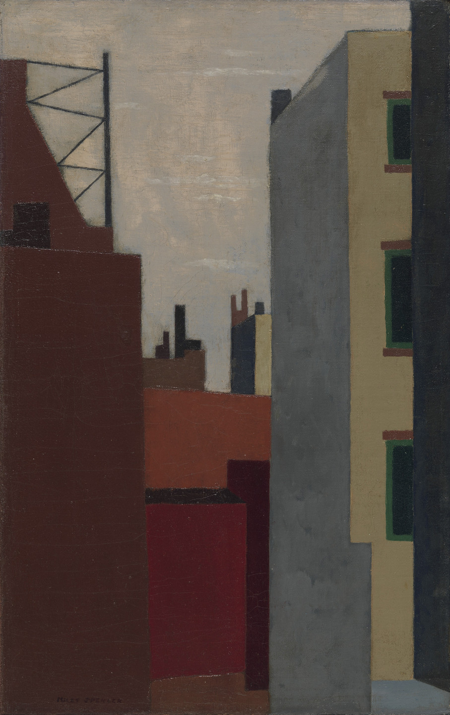 Niles Spencer. Near Washington Square. c. 1928
