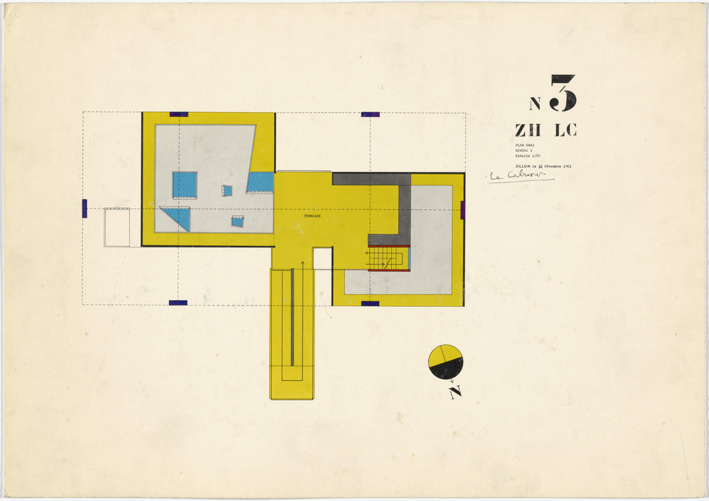 Exhibition Pavilion, Z.H.L.C., Zurich, Switzerland (Third-floor plan)
