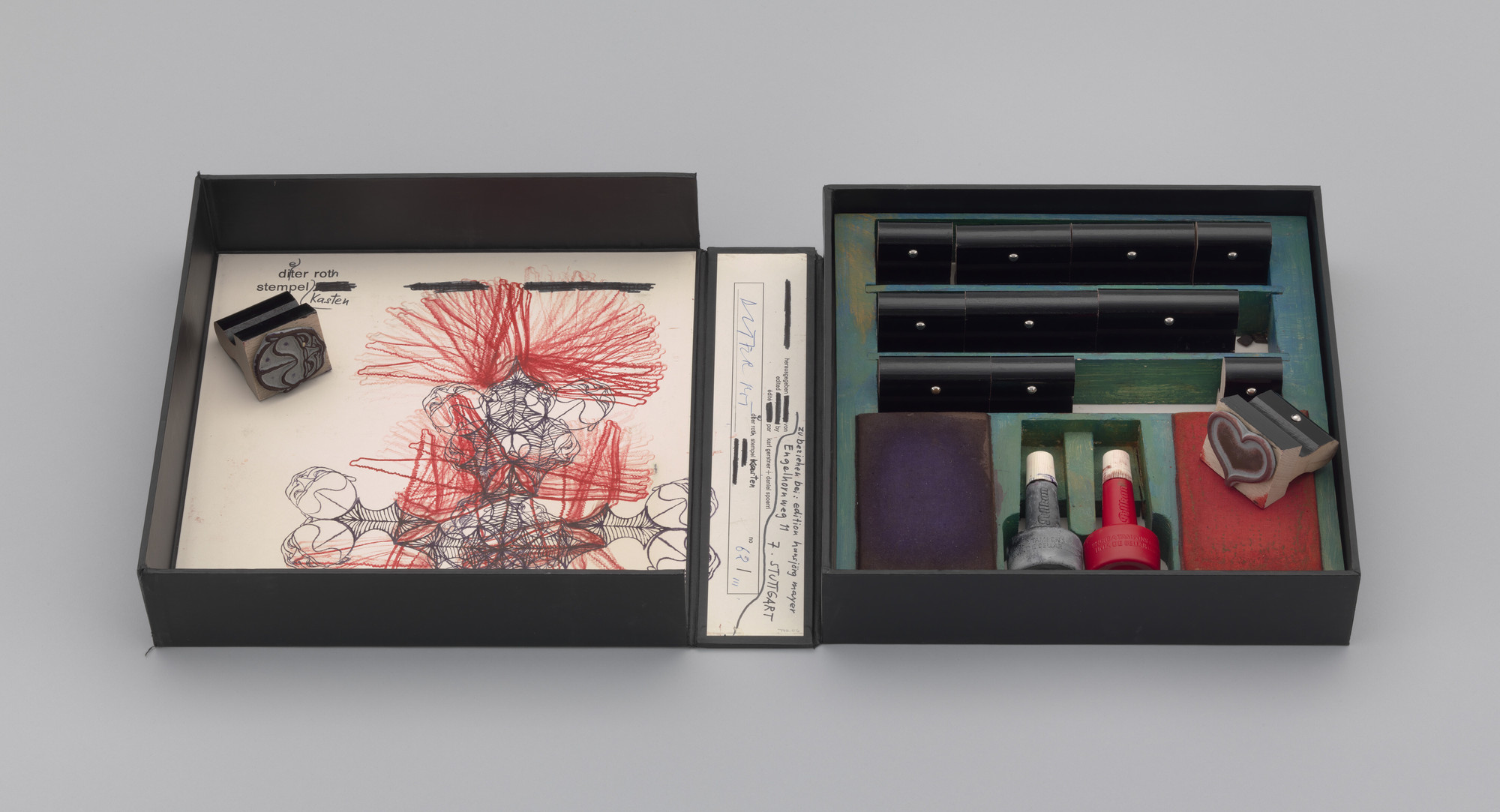Dieter Roth. Rubber Stamp Box (Stempelkasten). 1968