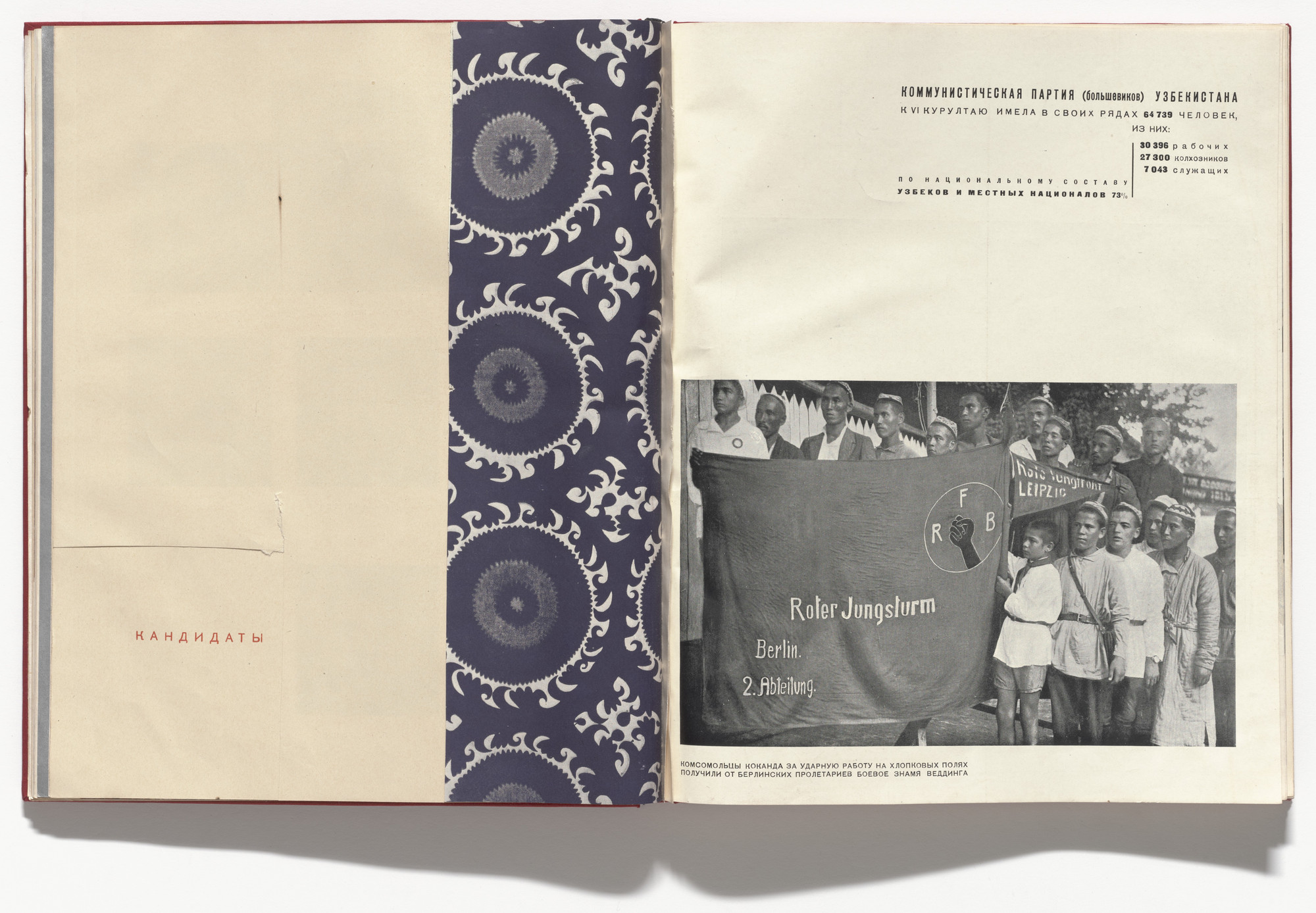 Aleksandr Rodchenko, Varvara Stepanova. 10 let Uzbekistana SSR (Ten Years of Soviet Uzbekistan). 1934