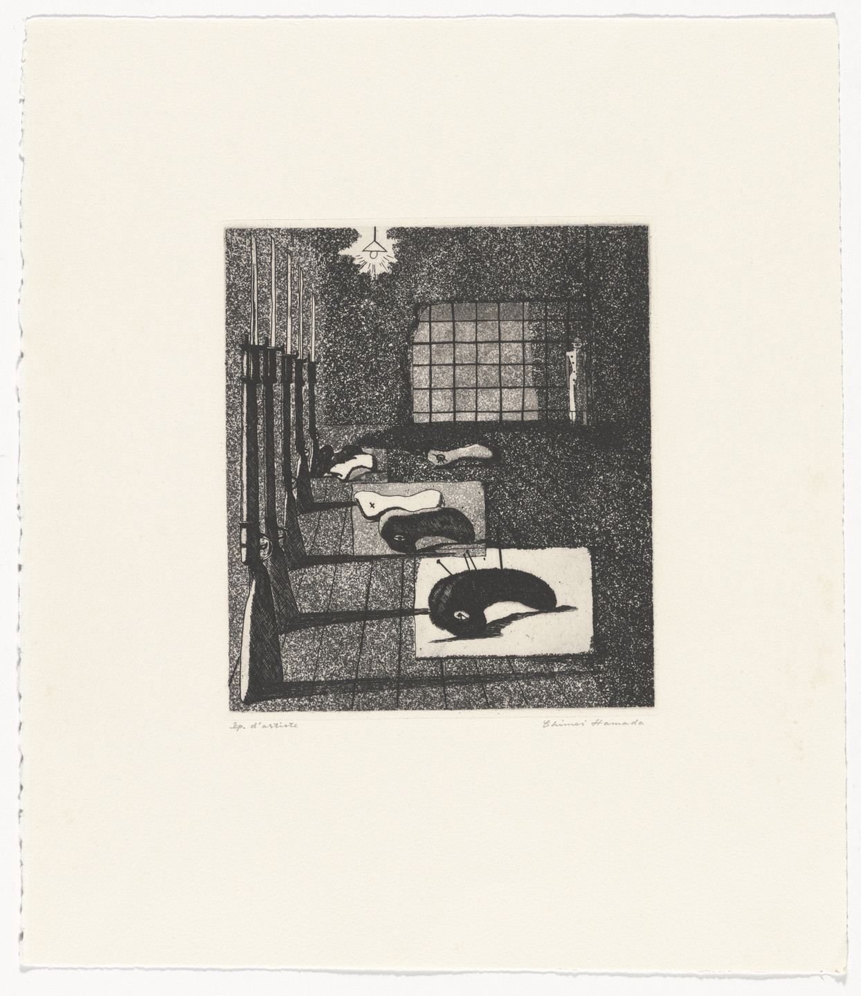 Chimei Hamada. Elegy for a New Conscript: Under the Shadow of a Rifle Stand. 1951