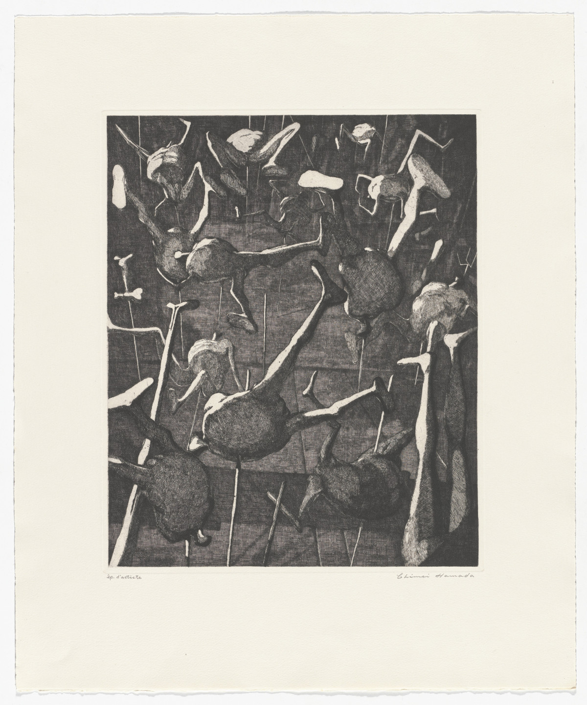 Chimei Hamada. Landscape. 1953