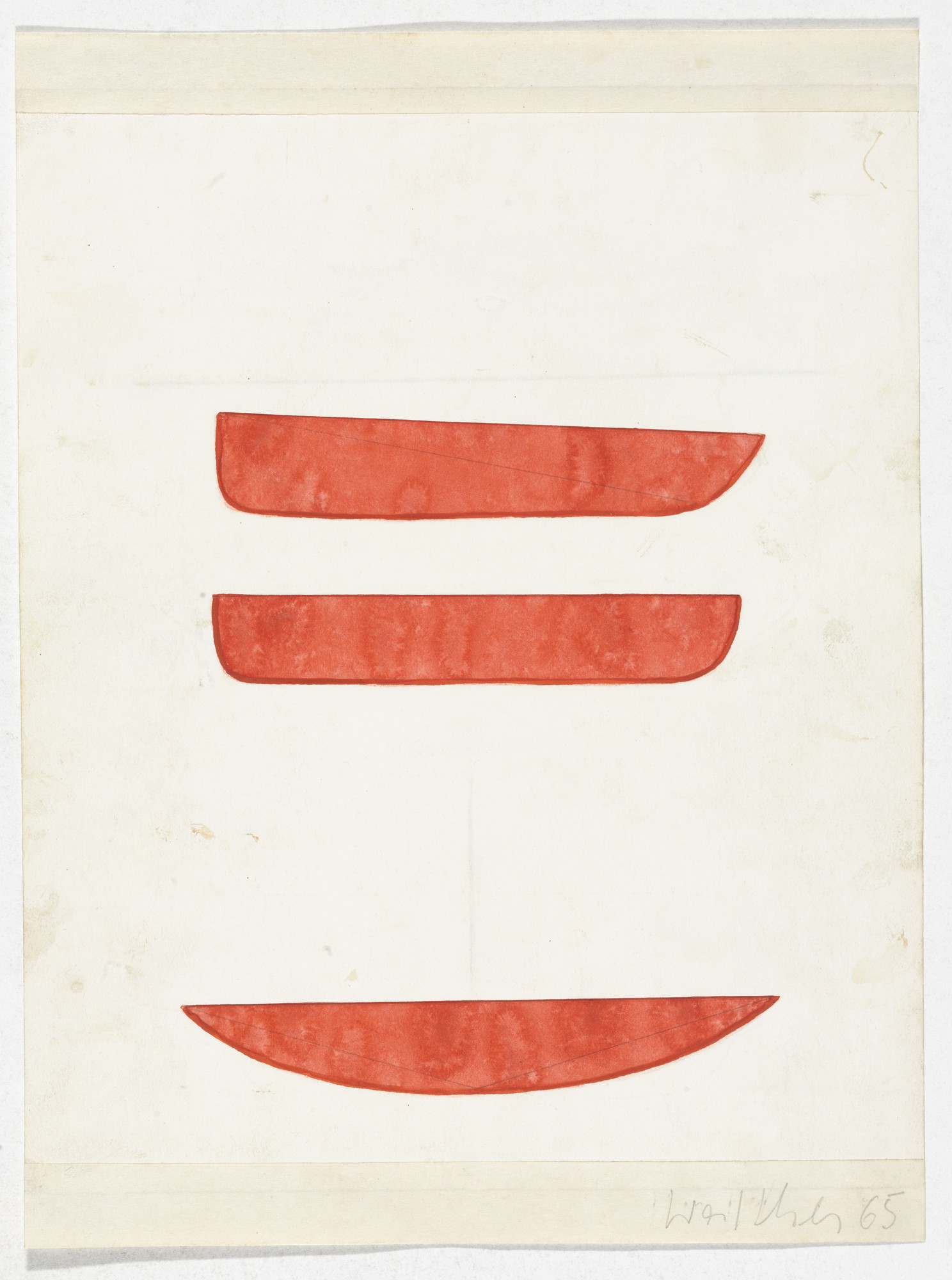 Franz Erhard Walther. Work Drawing: Eleven Meter Path
