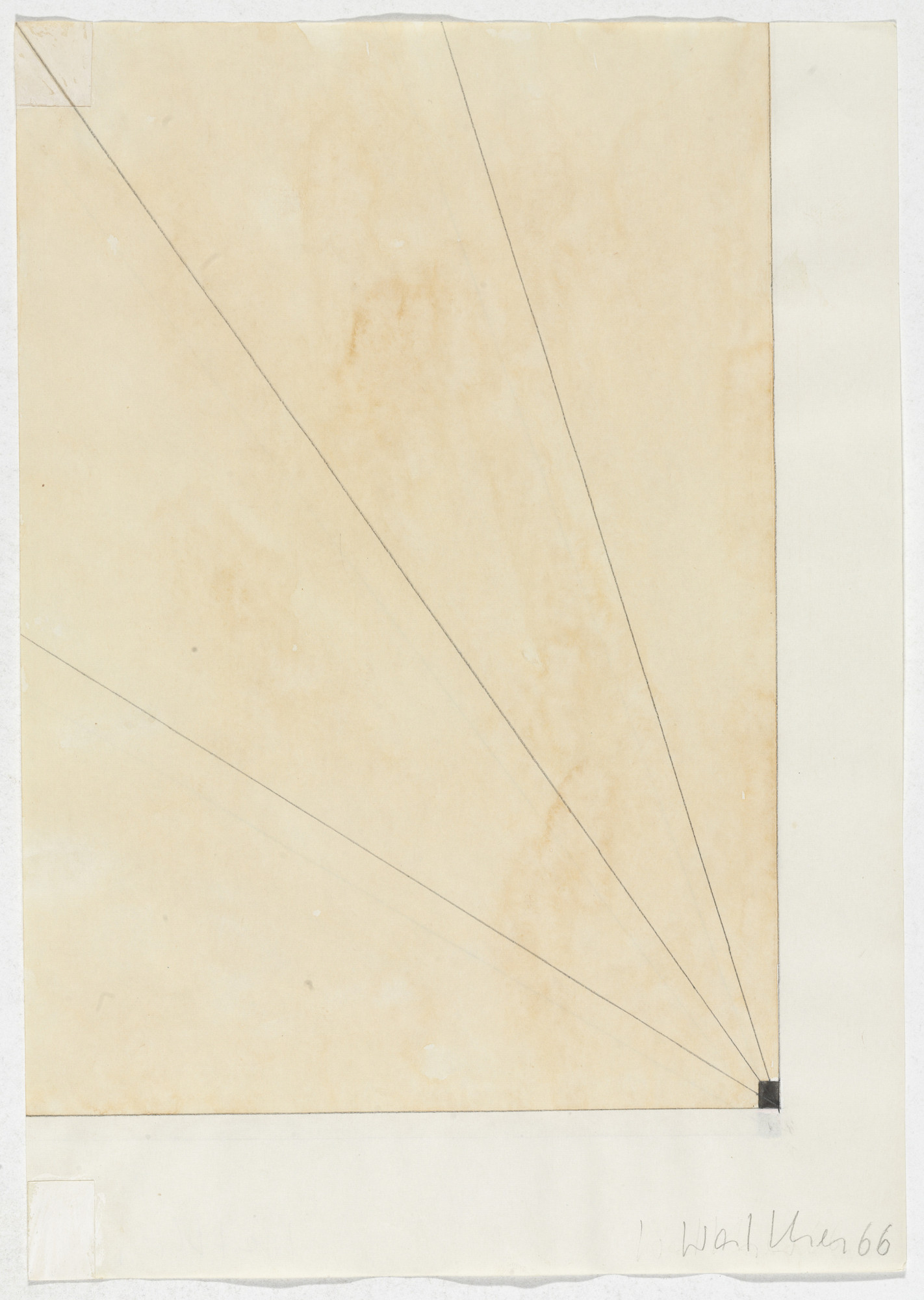 Franz Erhard Walther. Work Drawing: Field and Division