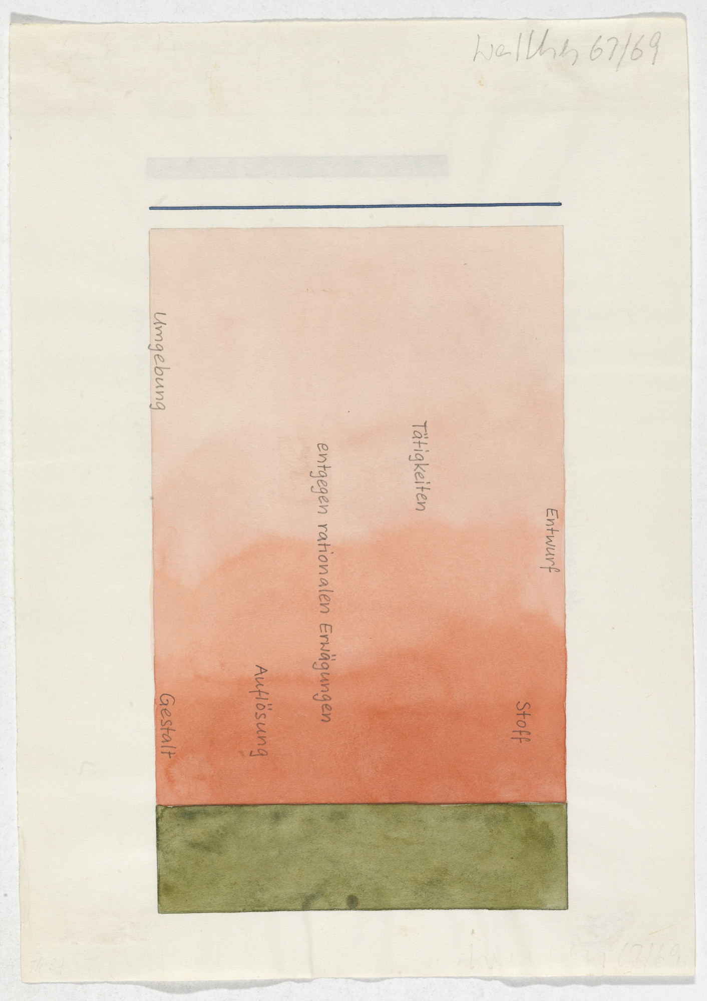 Franz Erhard Walther. Work Drawing: Armpiece