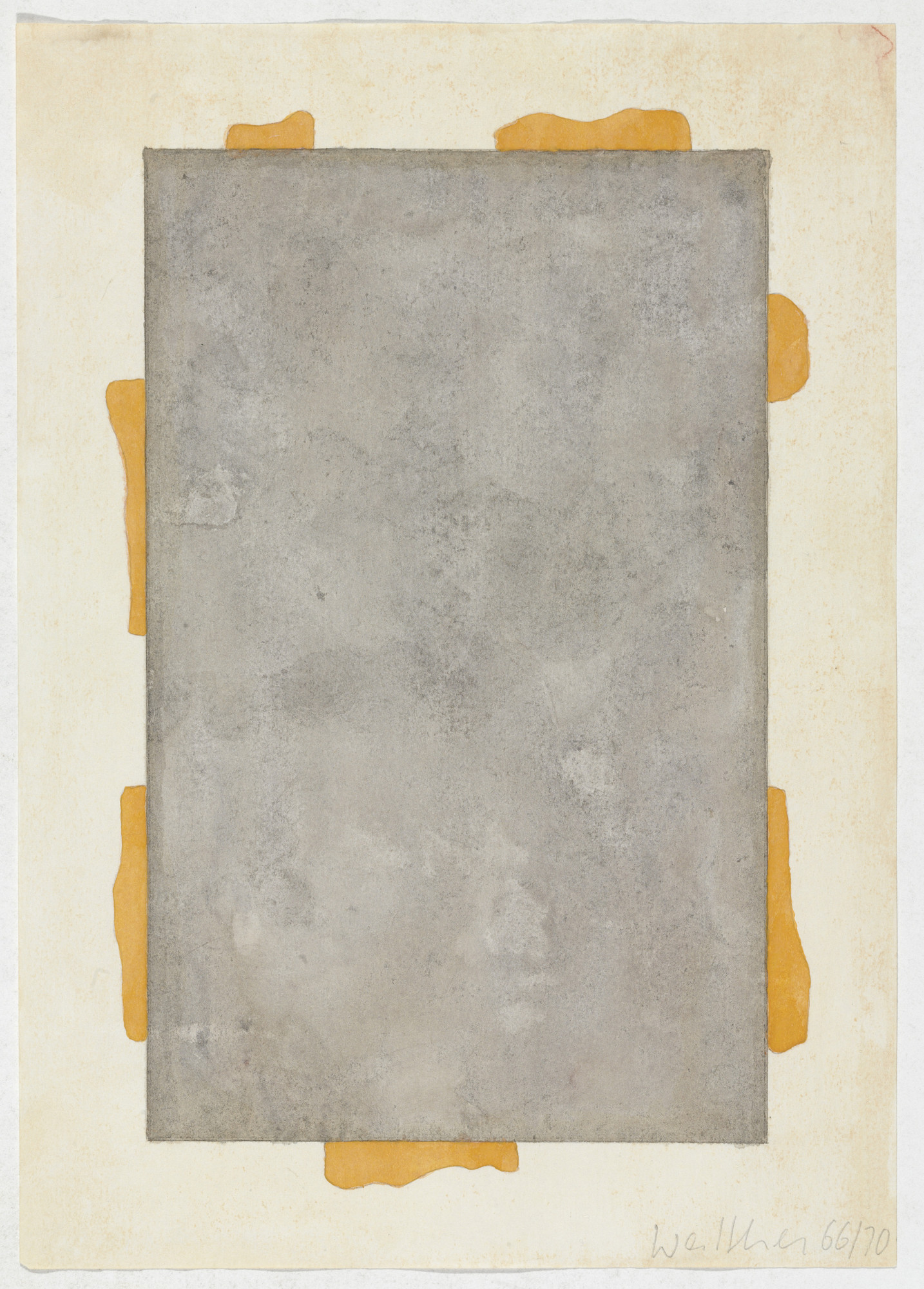 Franz Erhard Walther. Work Drawing: Frame (Center) Ways