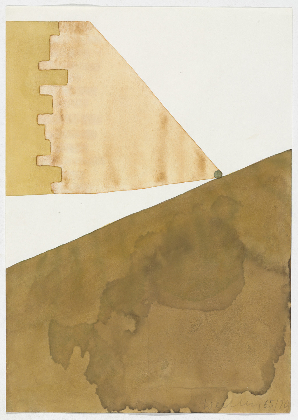 Franz Erhard Walther. Work Drawing: For Hills and Mountains. 1965/1970