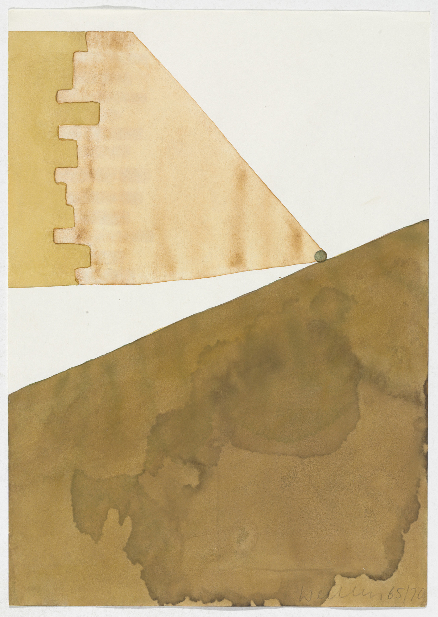 Franz Erhard Walther. Work Drawing: For Hills and Mountains