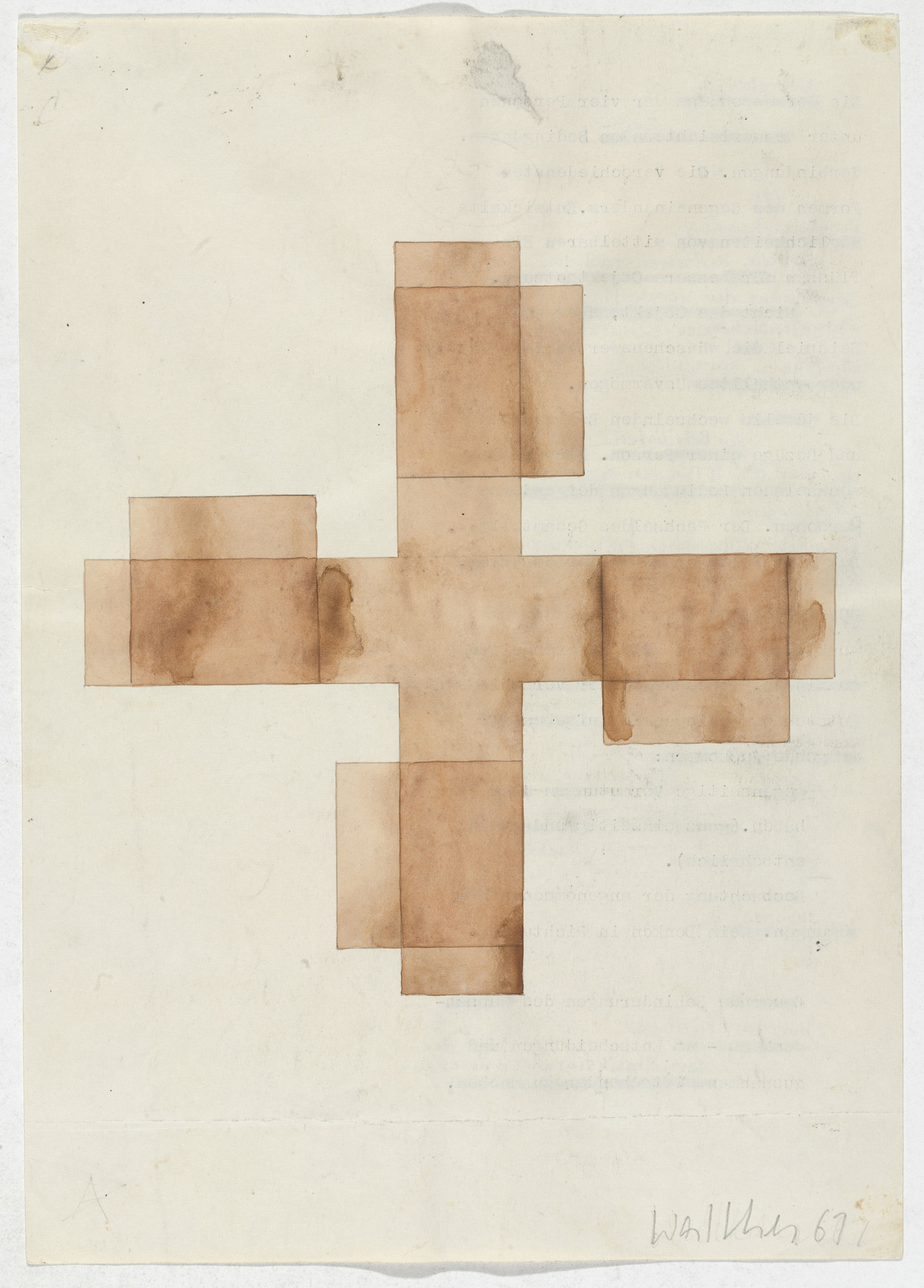 Franz Erhard Walther. Work Drawing: Centered. 1967 | MoMA