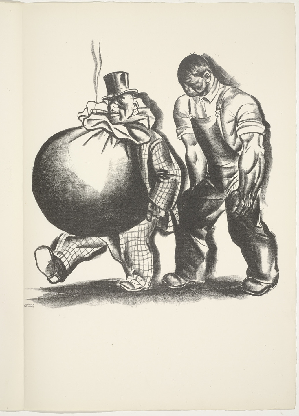 Hugo Gellert. Plate (folio 62) from &#39;Capital&#39; in Pictures. 1933