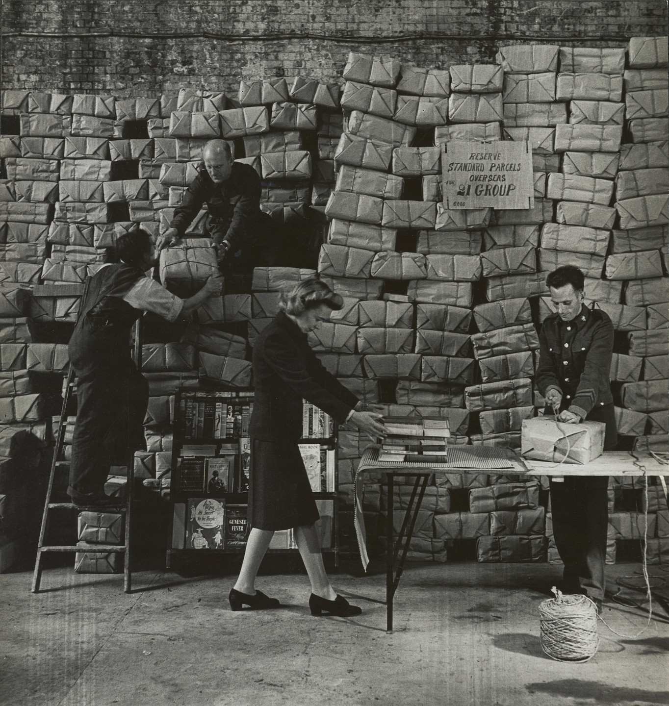 Bill Brandt. Packaging Post for the War. c. 1942