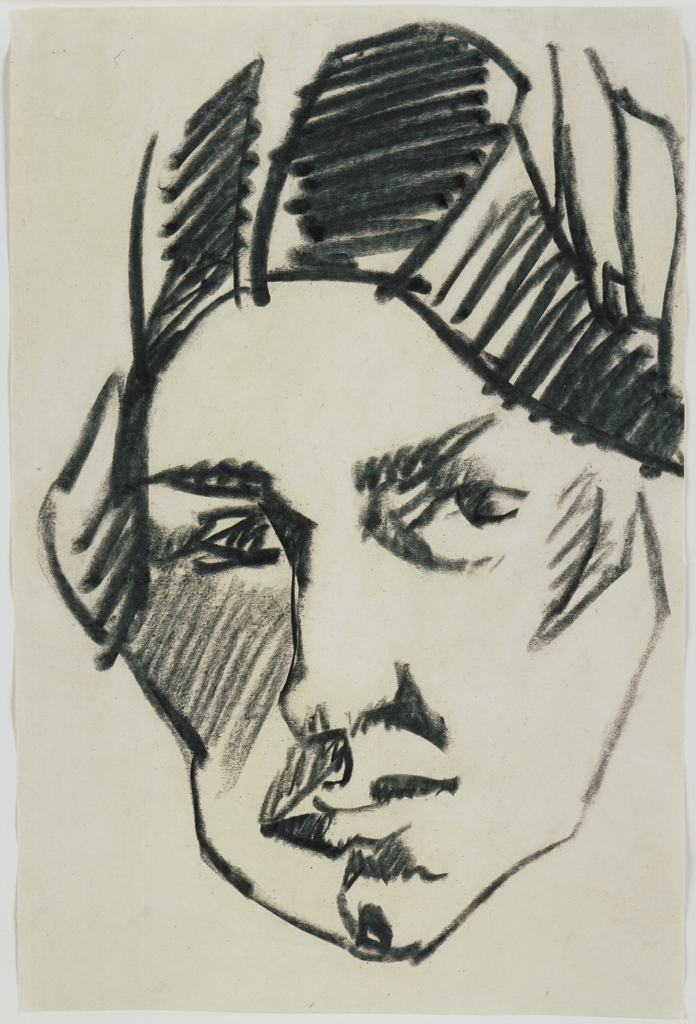 Henri Gaudier-Brzeska. Portrait of Wyndham Lewis. c. 1913-14