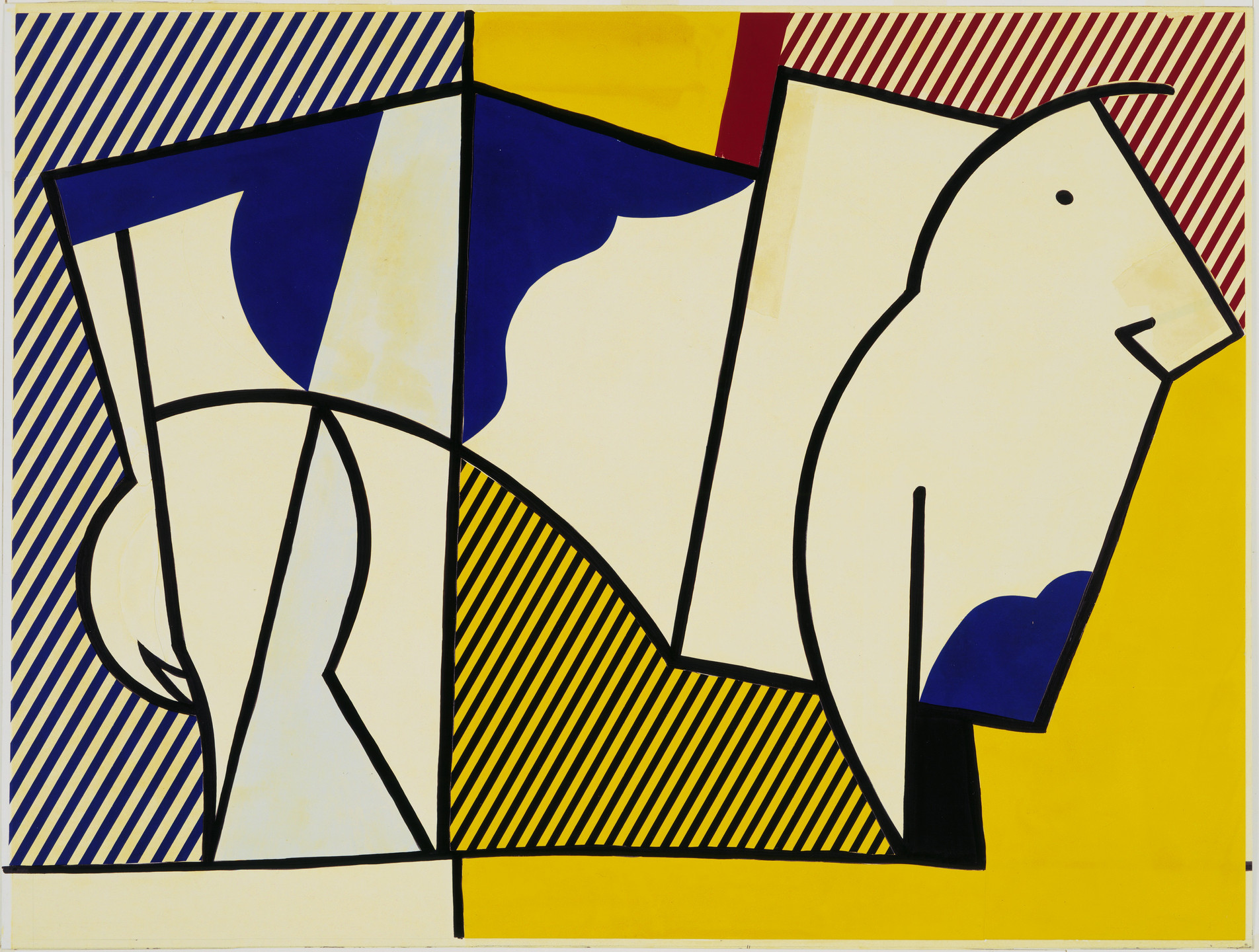 Roy Lichtenstein. Study for Bull III. 1973