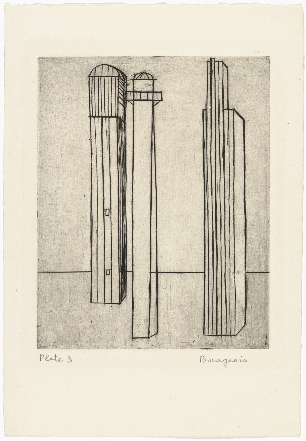 Louise Bourgeois. Plate 3 of 9, from the illustrated book, He Disappeared into Complete Silence, first edition (Example 1). 1947