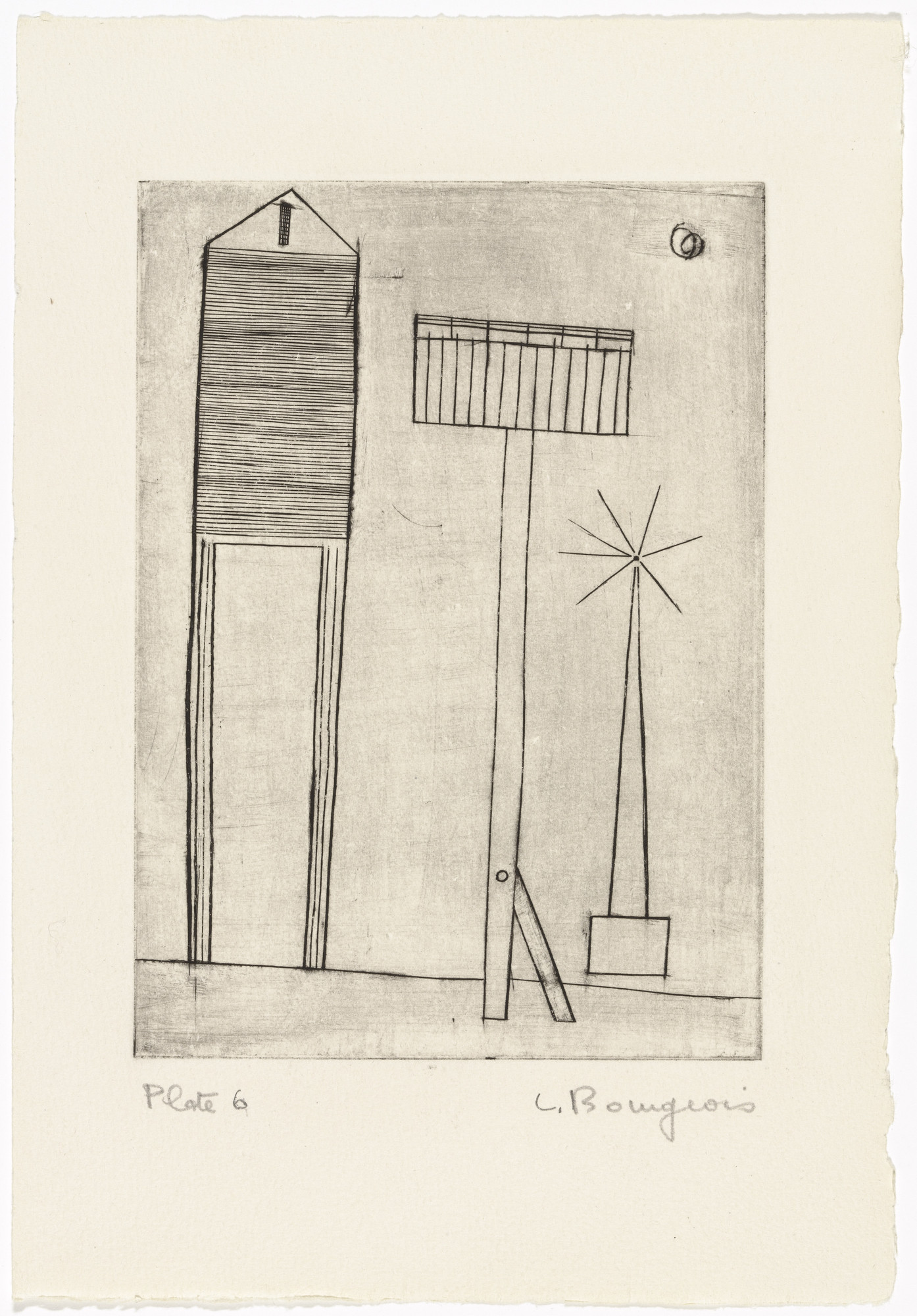 Louise Bourgeois Blue Circles Bone China Plate | Idea House 3