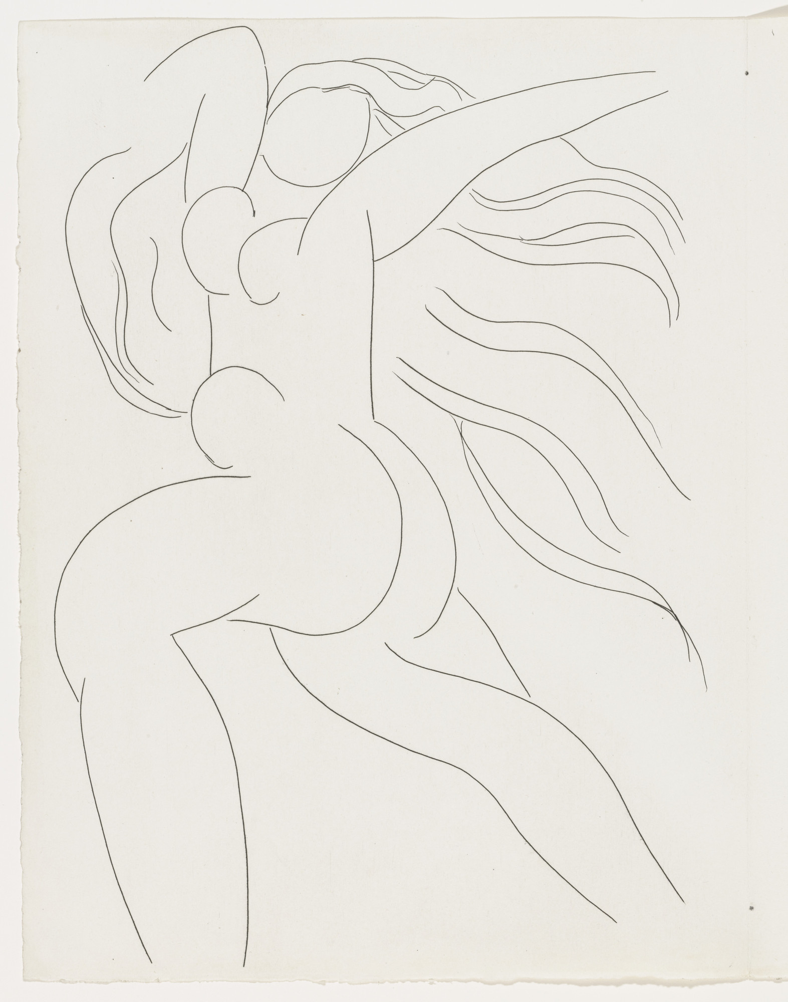 Henri Matisse. Le Guignon (Jinx) (plate, page 8) from Poésies (Poems)