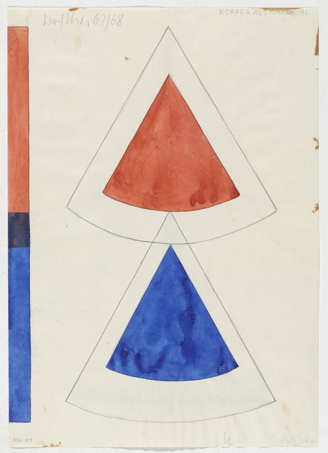 Franz Erhard Walther. Work Drawing: Body. 1967/1968