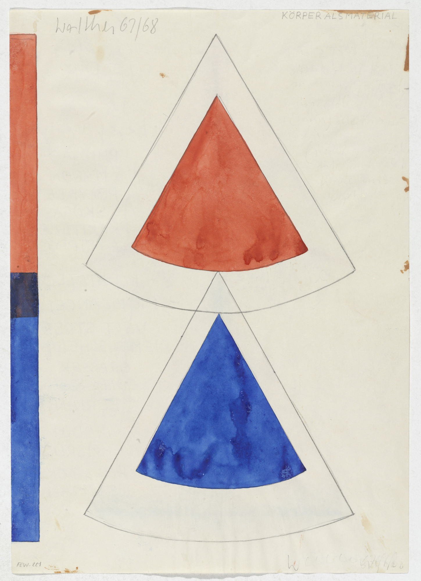 Franz Erhard Walther. Work Drawing: Body