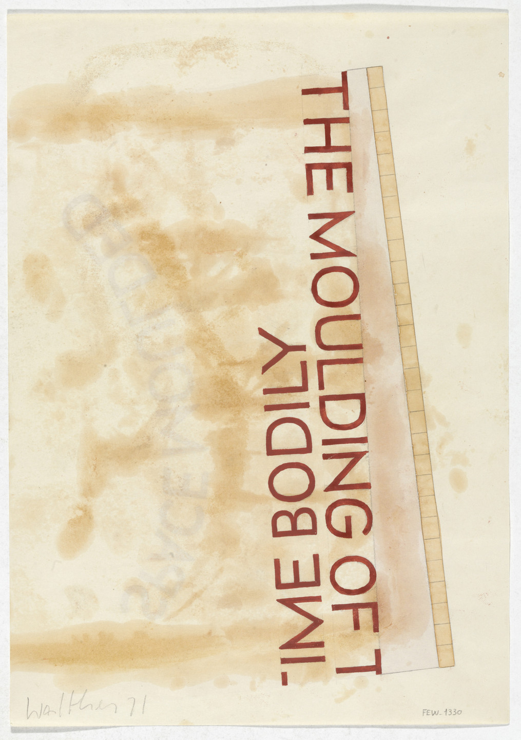 Franz Erhard Walther. Work Drawing: 28 Places to Stand. 1971