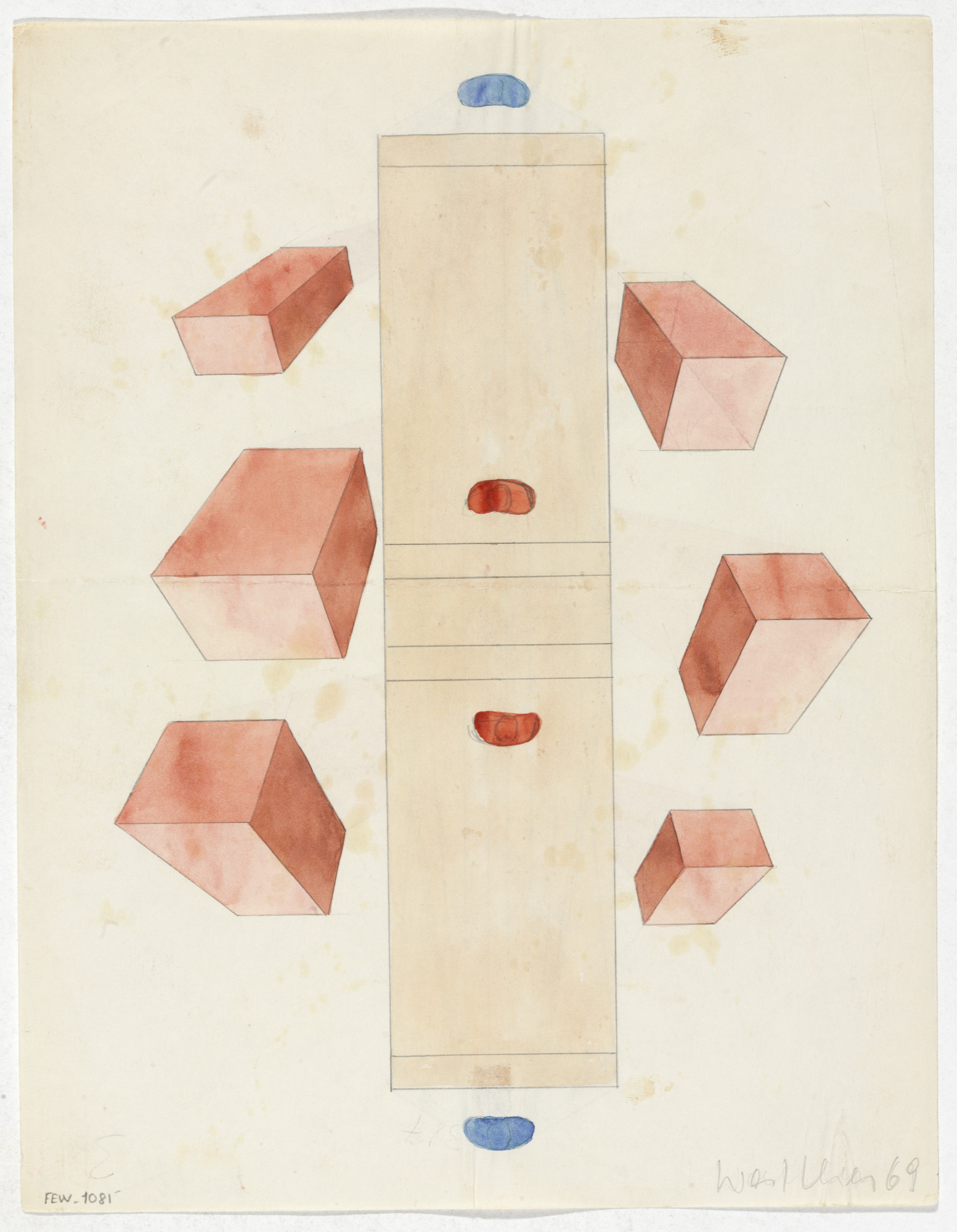 Franz Erhard Walther. Work Drawing: Subdivision. 1969 | MoMA
