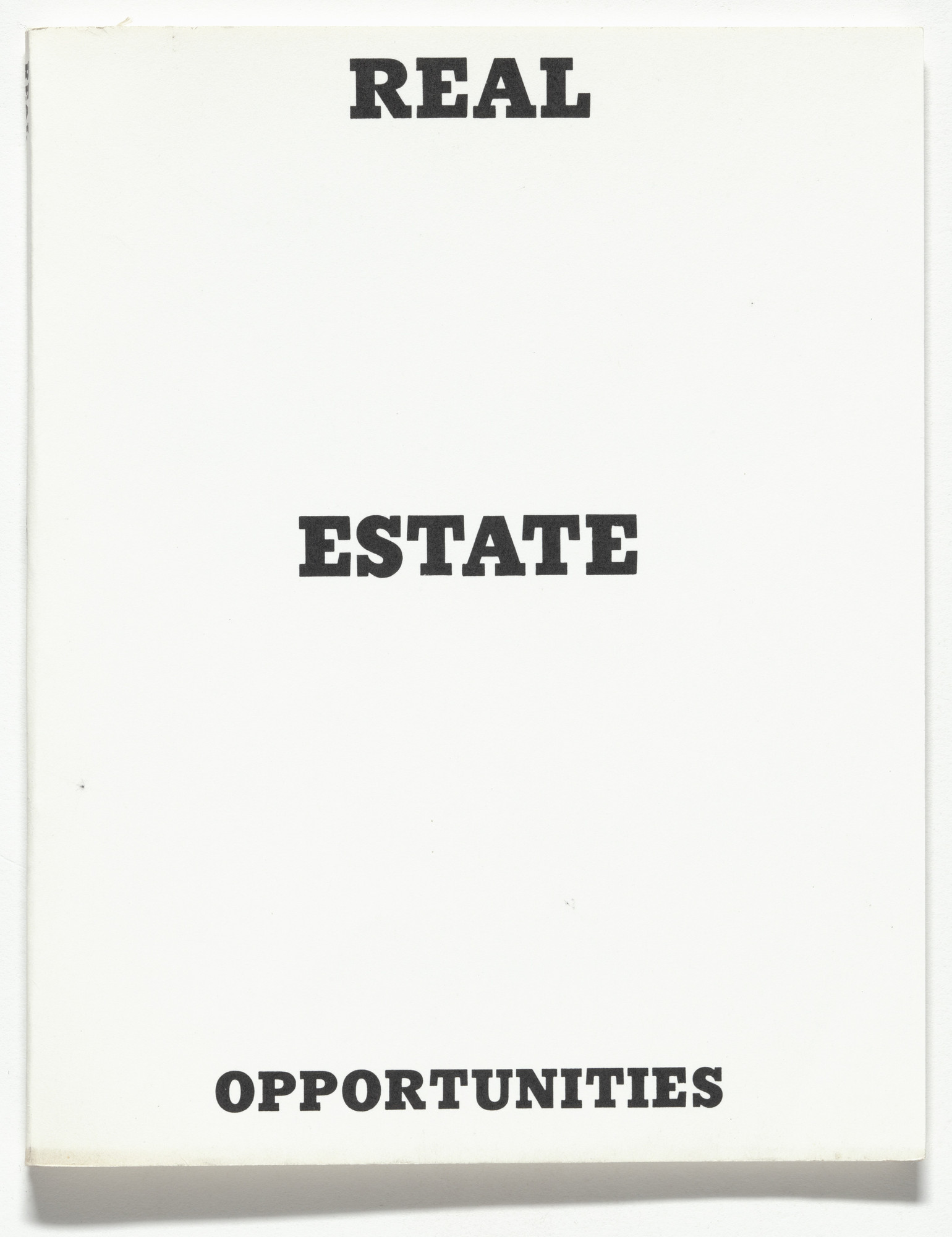 Edward Ruscha. Real Estate Opportunities