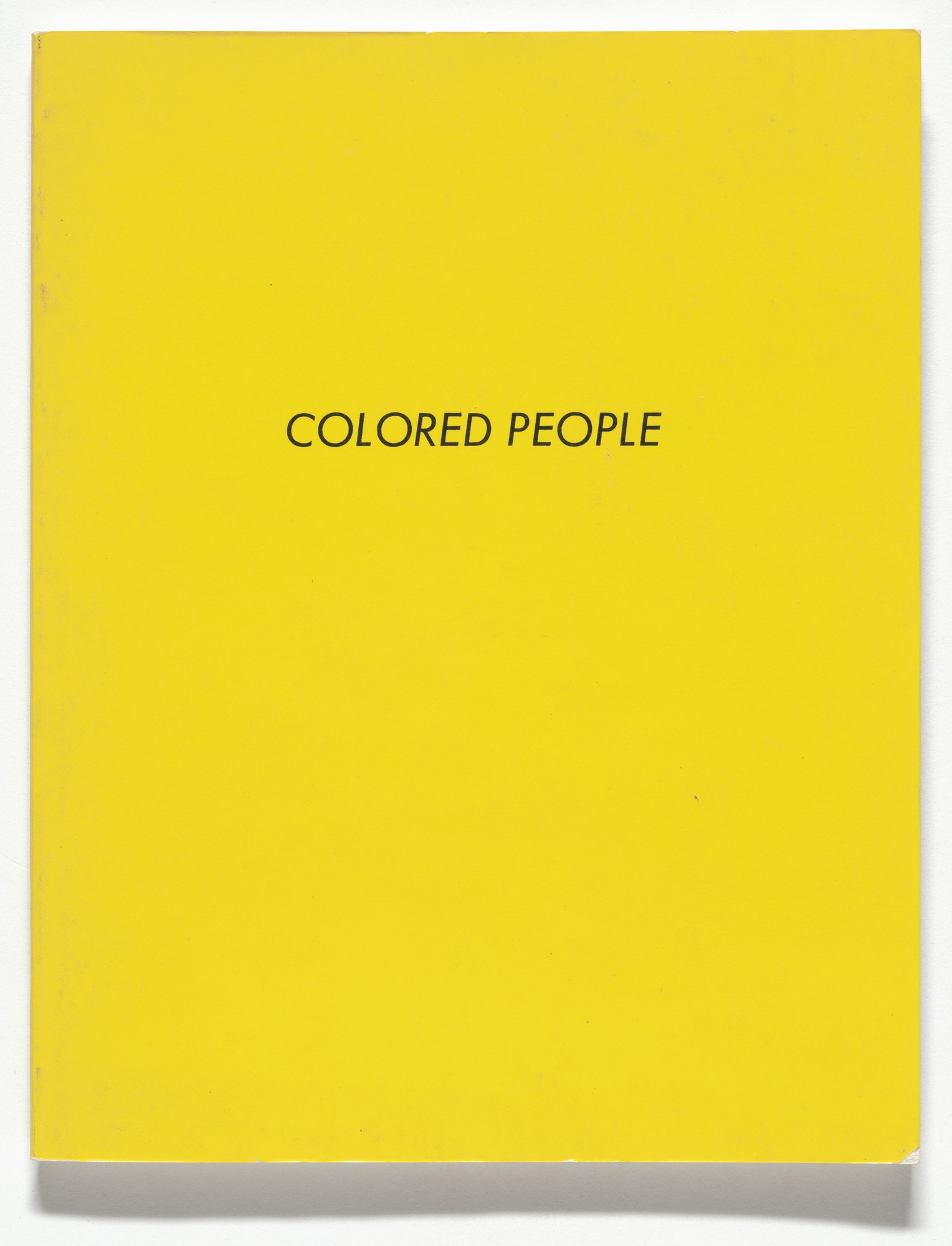 Edward Ruscha. Colored People