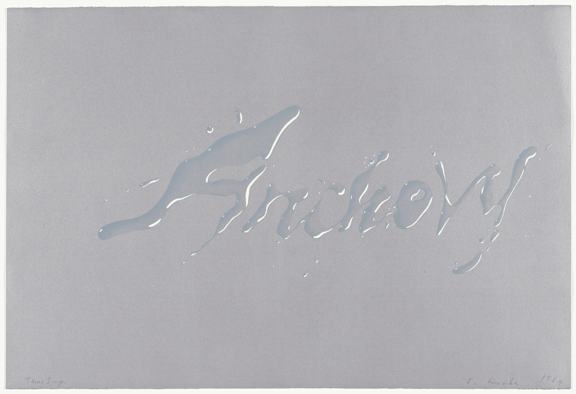 Edward Ruscha. Anchovy