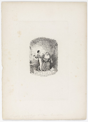 Lazaro & the Franciscan Friar from Rambles in the Footsteps of Don Quixote by Henry D. Inglis