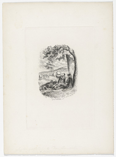 The Author & his Guide from Rambles in the Footsteps of Don Quixote by Henry D. Inglis