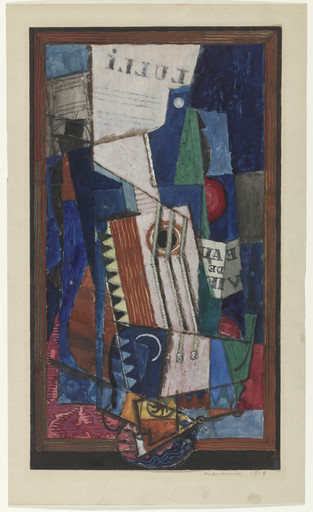 Zither, Bottle, Pipe and Sheet Music