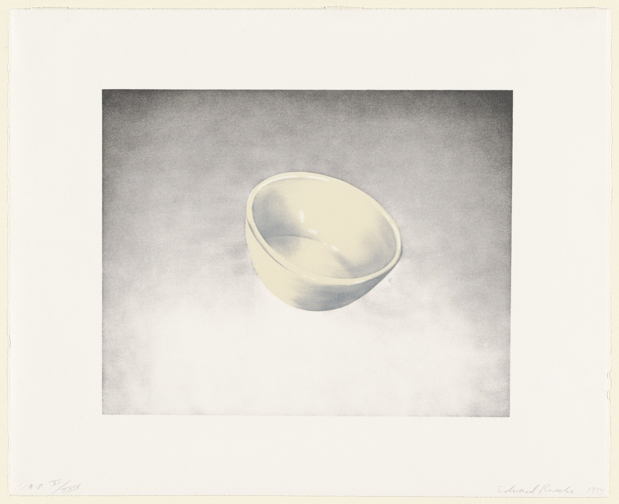 Edward Ruscha. Bowl from Domestic Tranquility