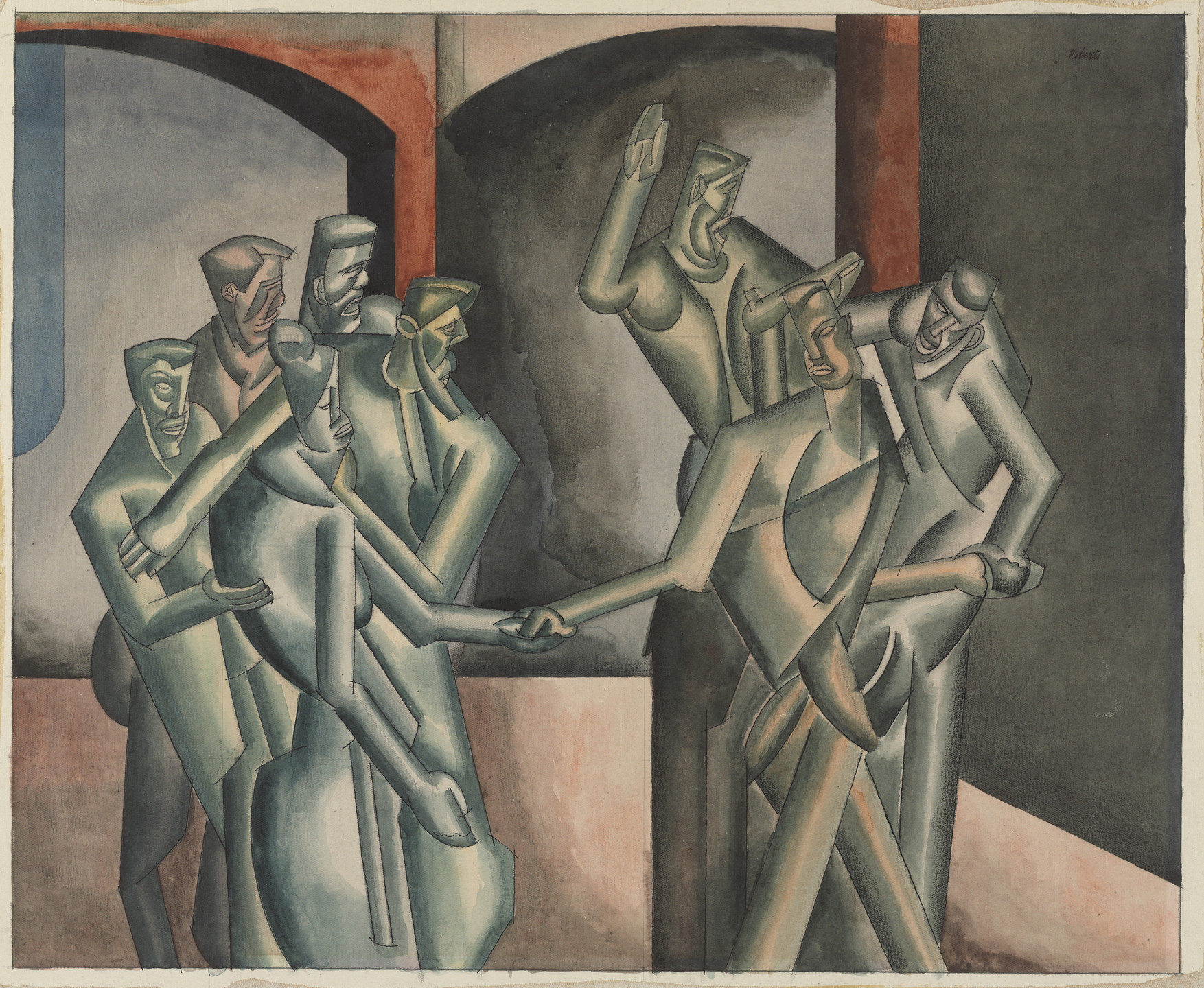 William Roberts. The Wedding. (c. 1920)