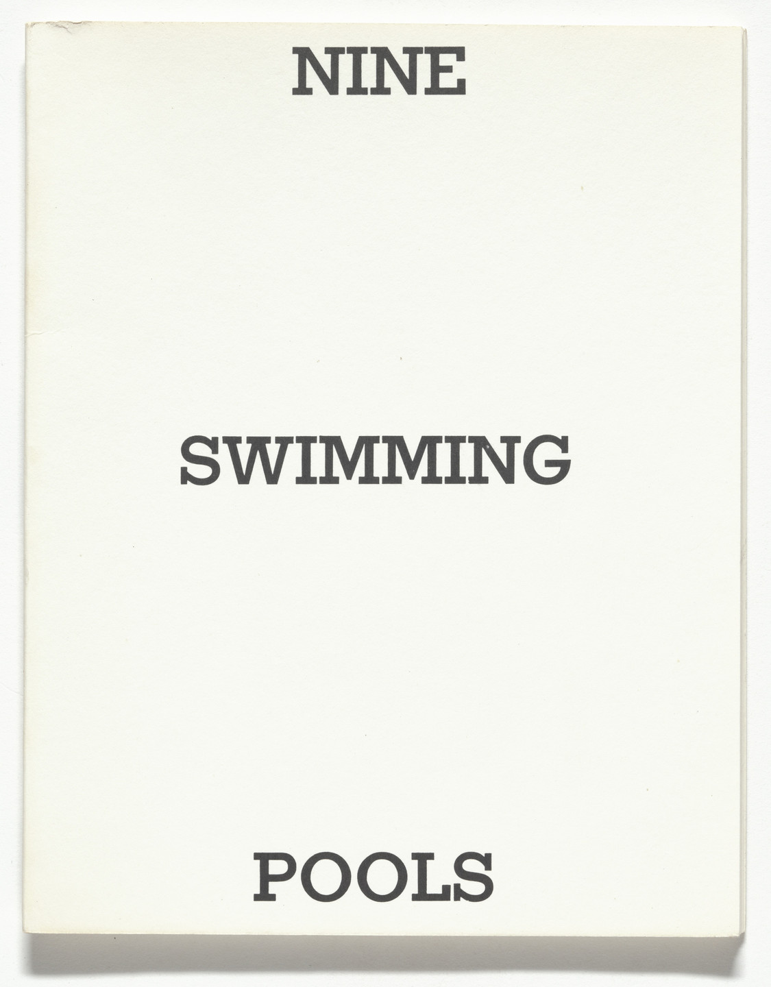 Edward Ruscha. Nine Swimming Pools and a Broken Glass. 1968