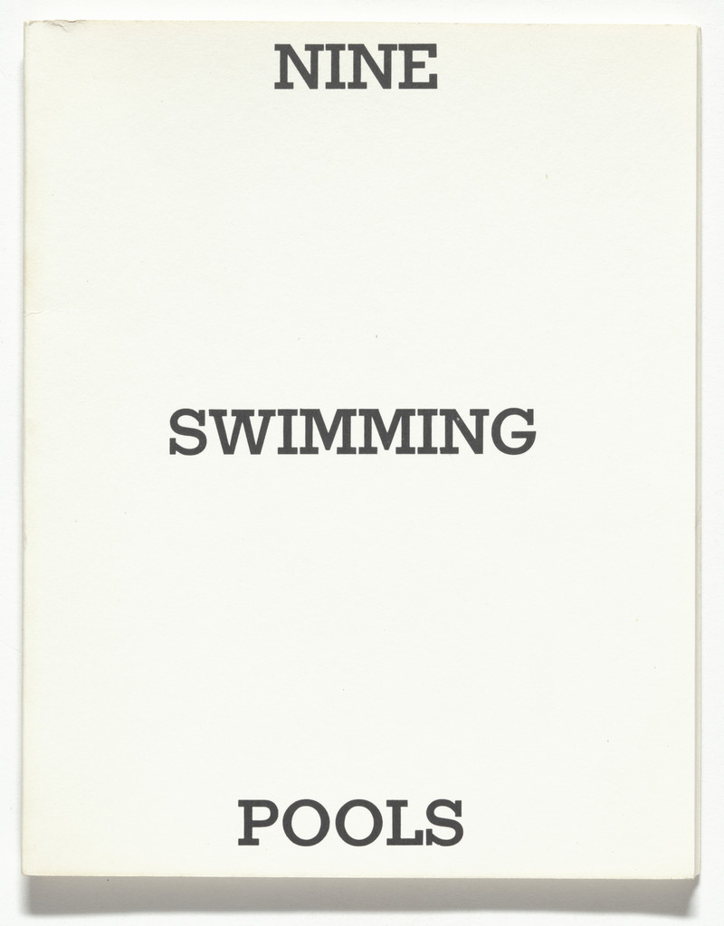 Nine Swimming Pools and a Broken Glass, Edward Ruscha, 1968