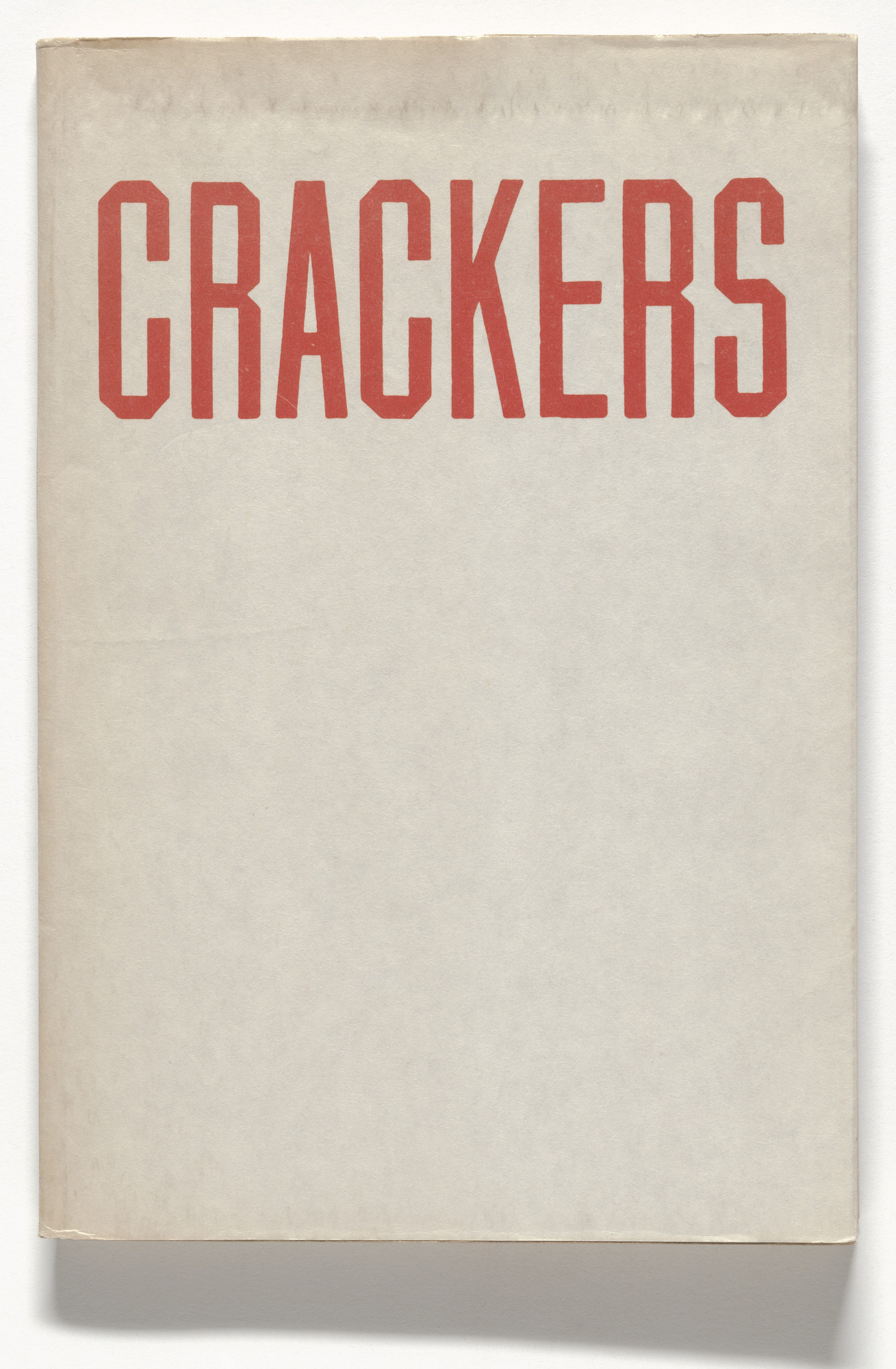 Edward Ruscha. Crackers