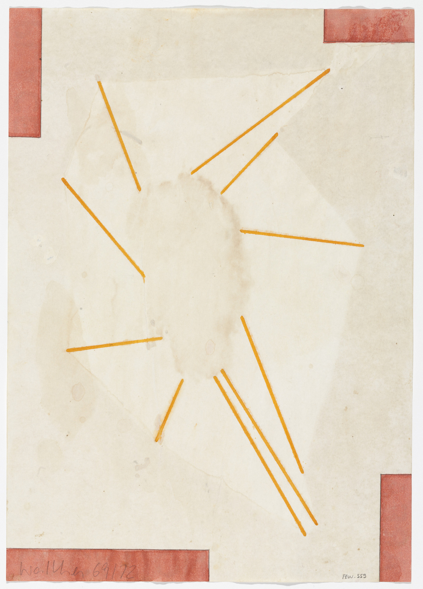 Franz Erhard Walther. Work Drawing: 10 x Place Distance Place