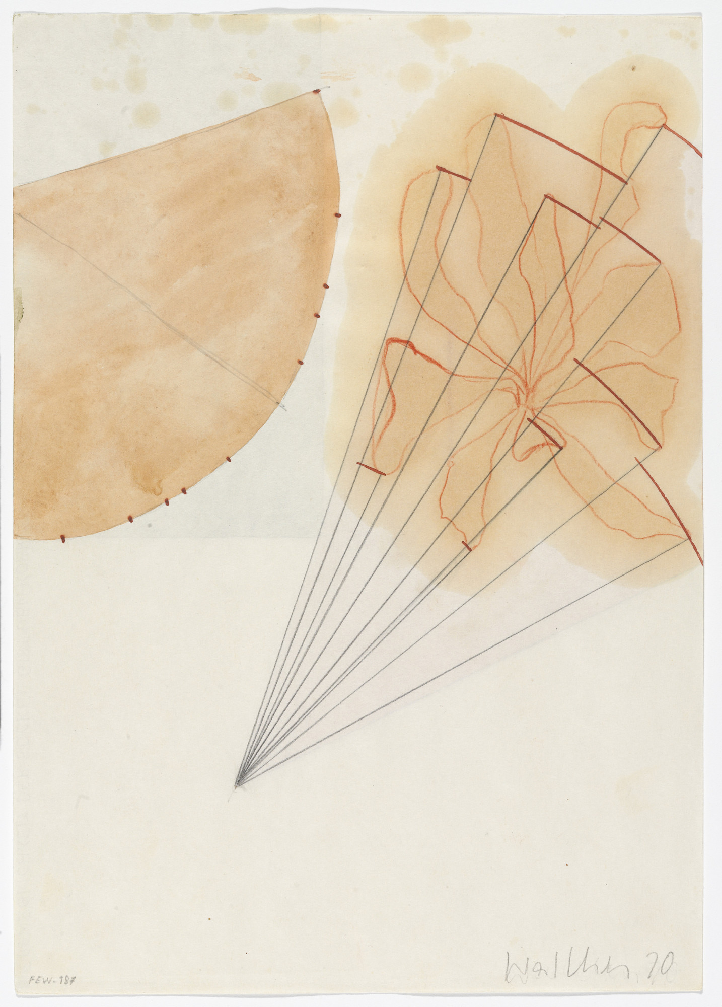 Franz Erhard Walther. Work Drawing: 10 x Place Distance Place