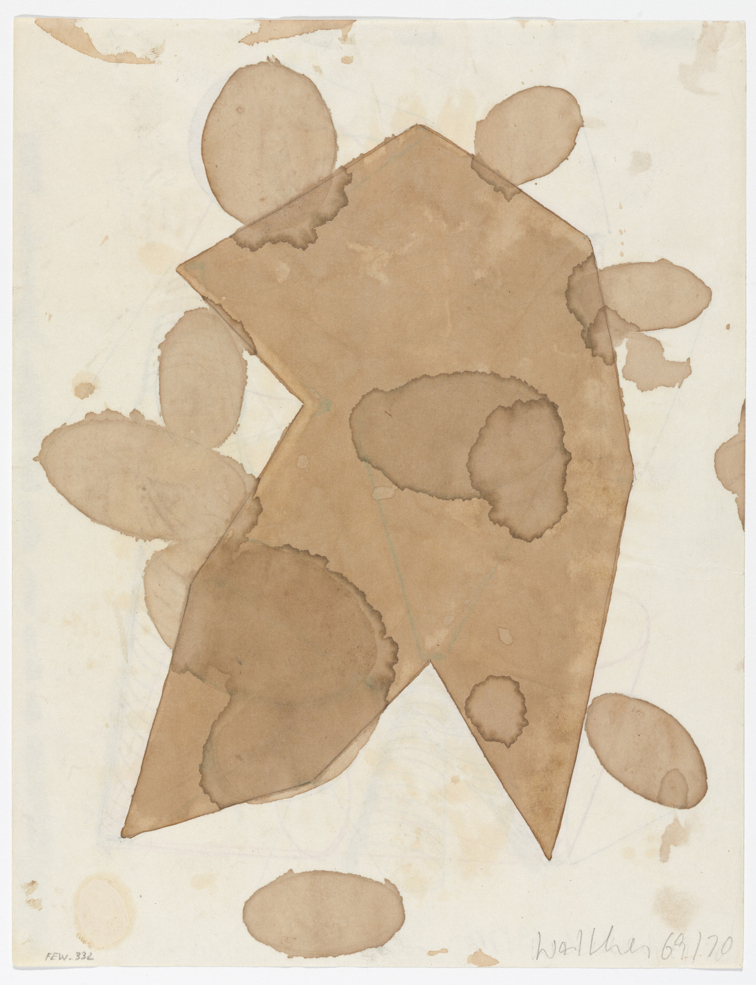 Franz Erhard Walther. Work Drawing: 10 x Place Distance Place