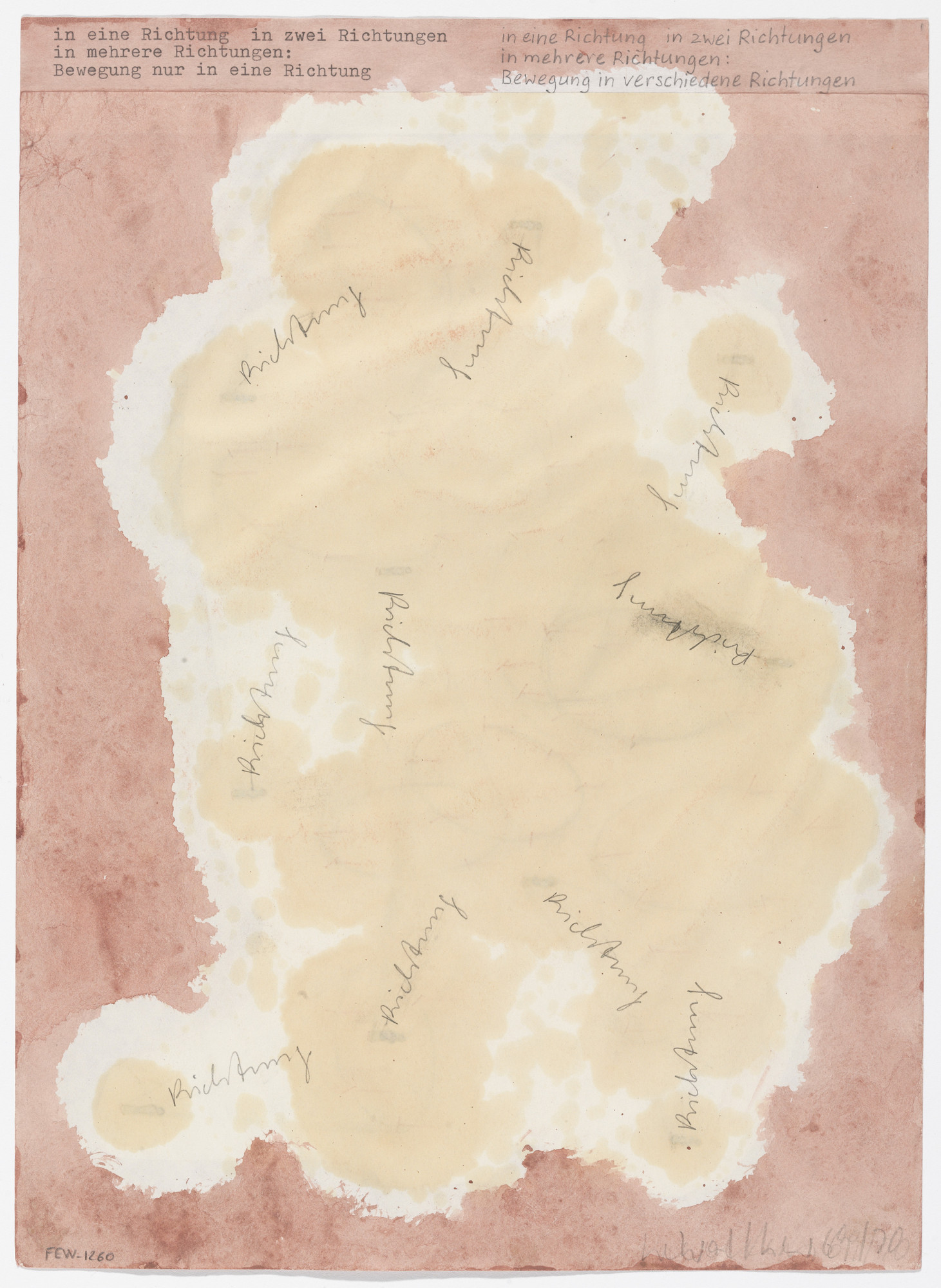 Franz Erhard Walther. Work Drawing: 10 x Place Distance Place