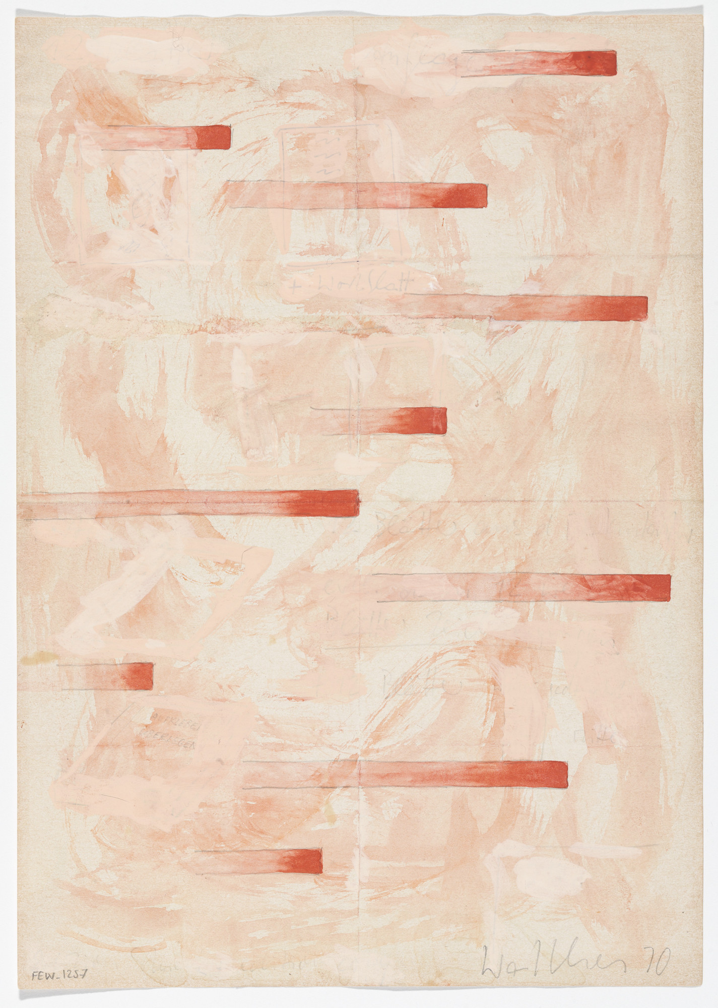 Franz Erhard Walther. Work Drawing: 10 x Place Distance Place